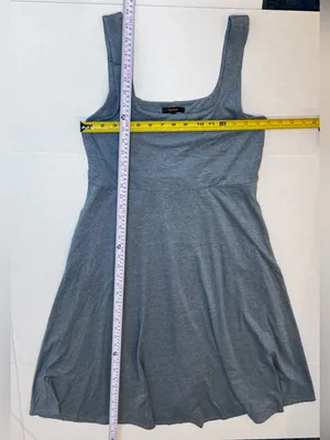 Quince Flowknit Breeze Dress L Blue Midi Fit & Flare Pockets Soft Stretch Travel thumbnail 10