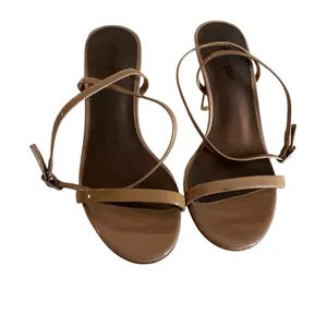 Jeffrey Campbell beige patent leather slingback heels sandals ankle strap sz 7 thumbnail 3