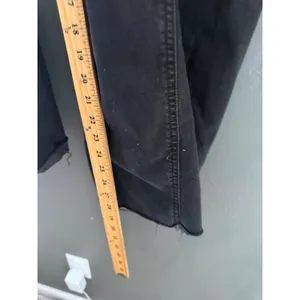We The Free People Black Wide Leg High‎ Rise Boho Jeans Size 26 Frayed Hem thumbnail 6