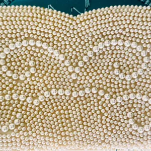Vintage Faux Pearl Beaded Clutch thumbnail 8