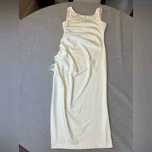 White Ruched Dress Size‎ Large thumbnail 10