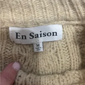 New! En‎ Saison Baylor Cable Knit Balloon Sleeve Sweater Sz Medium $110 thumbnail 6