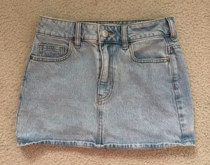 PAC sun jean mini skirt light wash thumbnail 1