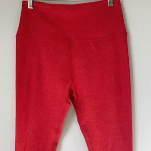 Beyond Yoga Athletic Leggings Made in USA Red 24" Inseam Ankle Women's Size XL thumbnail 3