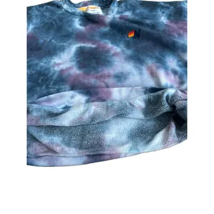 Aviator Nation Hand Dyed Tie Dye Sweatshirt Small Blue CrewNeck Relaxed Fit thumbnail 7