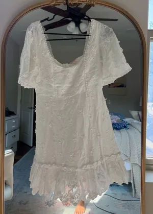 Hello Molly Dress White thumbnail 1