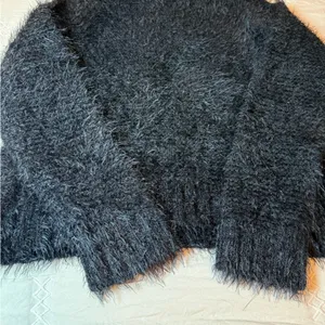 Cozy Black Fuzzy Sweater size S thumbnail 4