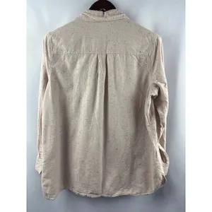 Women’s Old Navy XL Beige Button Up w/ Multicolored Details thumbnail 3