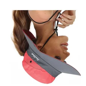 Women's Sun Shade Hat Wide Brim Hat UV Blocking Hiking Camping Sun Protect White thumbnail 10