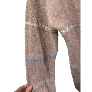 POL Pink Knit Open Front Cardigan‎ Sweater With Embroidered Details Womens thumbnail 3