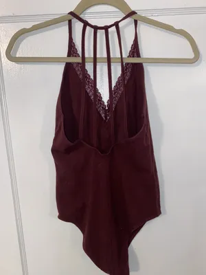 Abercrombie Maroon Bodysuit thumbnail 2