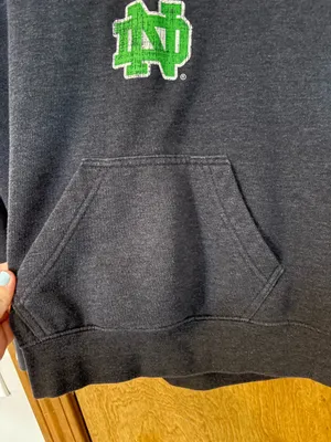Norte Dame Hoodie Blue Size M thumbnail 3