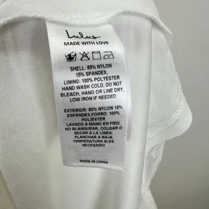 Lulus Graceful Darling White Lace Flutter Sleeve Tiered Midi Dress XL NWT thumbnail 7