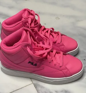 Fila Womens Hot Pink Lifestyle‎ Sneakers Shoes 6.5. S-377 thumbnail 1