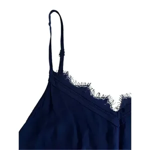 Abercrombie Lace Trim Cami Tank Top XS Blue Babydoll Fairy Grunge Whimsigoth Y2K thumbnail 2