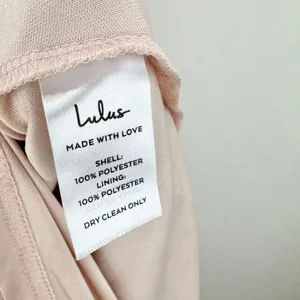 Lulus Heavenly Hues Blush Maxi Dress Chiffon Bridesmaid Formal Evening XL NWT thumbnail 6