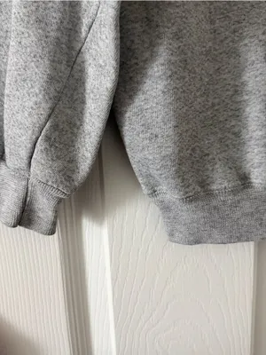 Hanes Heavy Blend Gray Crewneck Sweatshirt Fleece Pullover Size Large thumbnail 4