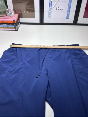 Scrubstar Indigo Blue Drawstring Utility Women’s Scrub Pants Good Condition 3X thumbnail 5