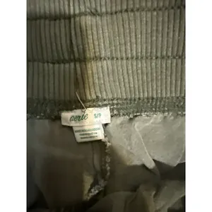Aerie Olive Green Utility Joggers Ribbed‎ Waistband Drawstring Pants Small thumbnail 5