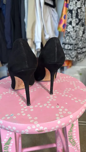 Jimmy Choo Black Suede Heels thumbnail 5