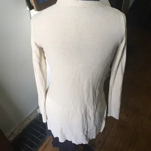 Free People cream crisscross sweater tunic thumbnail 5