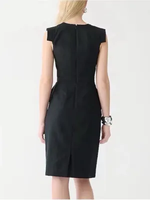 J Crew Resume Cap Sleeve Wool Sheath Dress thumbnail 3