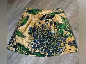 Anthropologie Edme & Esyllete Floral Pattern Hippie Skirt Multi Color Size XS 2 thumbnail 1