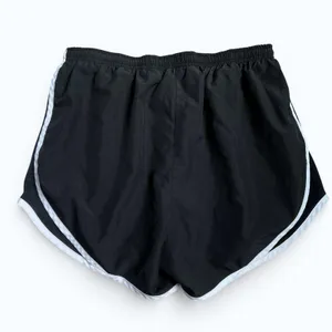 Nike Dri-FIT Running Shorts Womens S Black White Swoosh Athletic Gym thumbnail 2