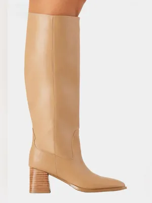 Billini Tan Over-the-Knee Block Heel Boots Size 7 thumbnail 4