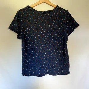 Vintage Levi's navy t-shirt apple design women's size large cotton top casual‎ thumbnail 6