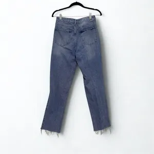 PacSun Womens Mom Jeans Size 27 Medium Wash Distressed Ripped Raw Hem High Rise thumbnail 2