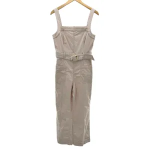 Pilcro and the Letterpress by‎ Anthropologie Belted Utility Jumpsuit Cream Cotton Blend Wide Leg 8 thumbnail 3