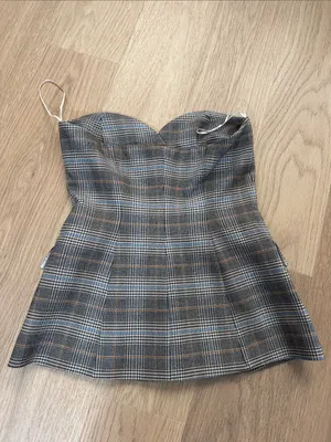 Zara plaid top thumbnail 4