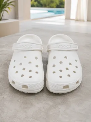 Crocs Classic Clog Off White Women’s 12 Men’s 10 Unisex Slip On NWT thumbnail 3