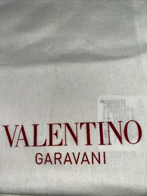 Valentino Garavani White Drawstring Dust Bag with Red Logo thumbnail 2