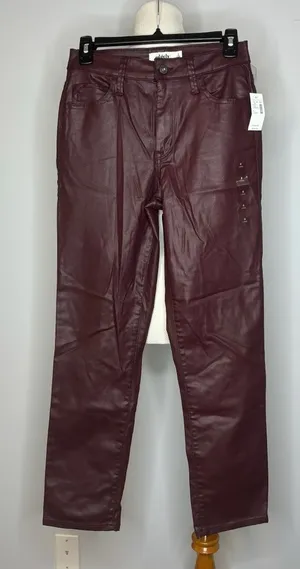 Edgely- Purple High Rise Straight Leg Pants thumbnail 1
