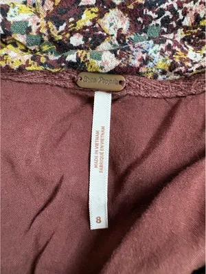 Free People Women's Size 8 Brown Multi-Color Snake Print Mini Skirt with Drawn-W thumbnail 6