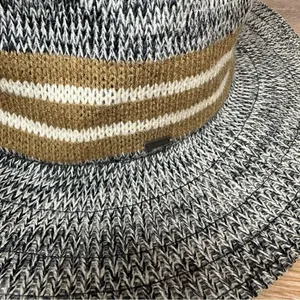 Volcom Downtown Heathered Gray Black Fedora, Size M/L thumbnail 2