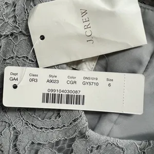 NEW J.Crew Tinsley Dress Leavers Lace Sz 6 Gray Bridesmaid Mother‎ Of Bride $275 thumbnail 6