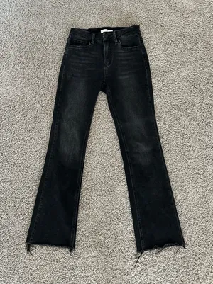 Black Flare Jeans Size 26 thumbnail 1