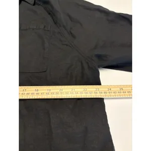 Aerie Women's Black Button Up Shirt Casual Lightweight Minimalist Size Medium thumbnail 11