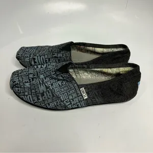 Toms Carpenter Diem canvas slip‎ on shoes size 6 thumbnail 3