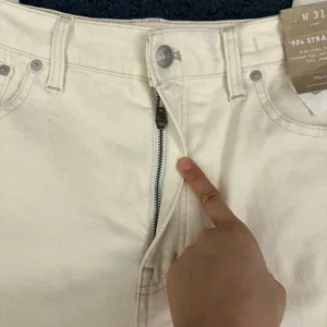 Madewell 90s Straight Jeans‎ High Rise Size W31 White Cream Fitted Through Hip thumbnail 7