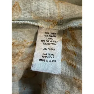 Christian Lacroix‎ Blue Floral Linen Blend Tiered Maxi Dress Small Cottagecore thumbnail 10