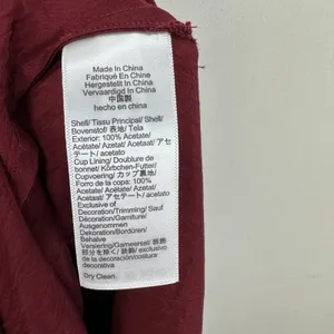 J.Crew Cross Back Dress Textured Satin Slip Burgundy Evening Formal US 14 NWT thumbnail 8