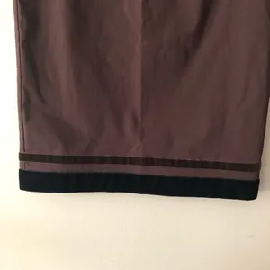 MOSCHINO | Brown Velvet Trim Pencil Skirt Sz 8 thumbnail 3