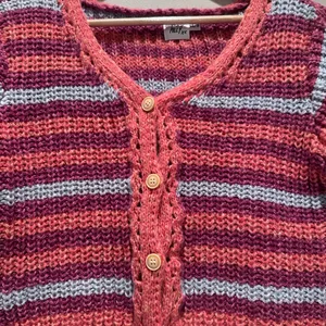 Princess Polly Colorful Short Sleeve Compassion‎ Knit Cardigan Size XS/S thumbnail 6