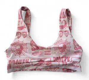 Broken Promises x PSD Pink Lust Scorpion Sports Bra Size Small 🦂 thumbnail 1