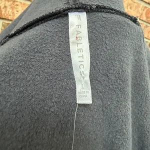 Fabletics Geri Long Wrap Cardigan Size Large NEW Cozy Soft Fleece Attached Scarf thumbnail 6