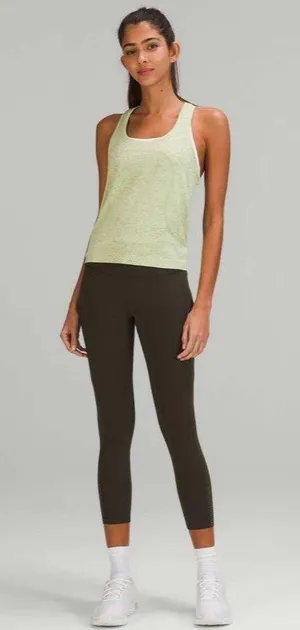 Lululemon Swiftly Tech Racerback Tank Top 2.0 *Race Length Distorted Noise Creamy Mint / Cedar Green 4 thumbnail 4